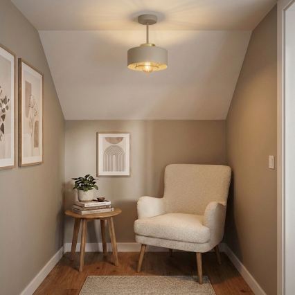 Brilagi - Plafondlampe 1xE27/60W/230V beige/guld