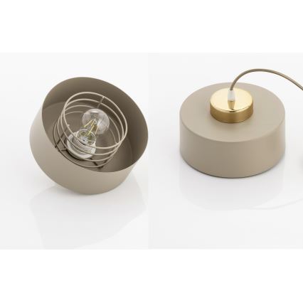 Brilagi - Plafondlampe 1xE27/60W/230V beige/guld