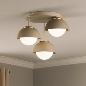 Brilagi - Plafondlampe 3xE27/60W/230V beige/guld