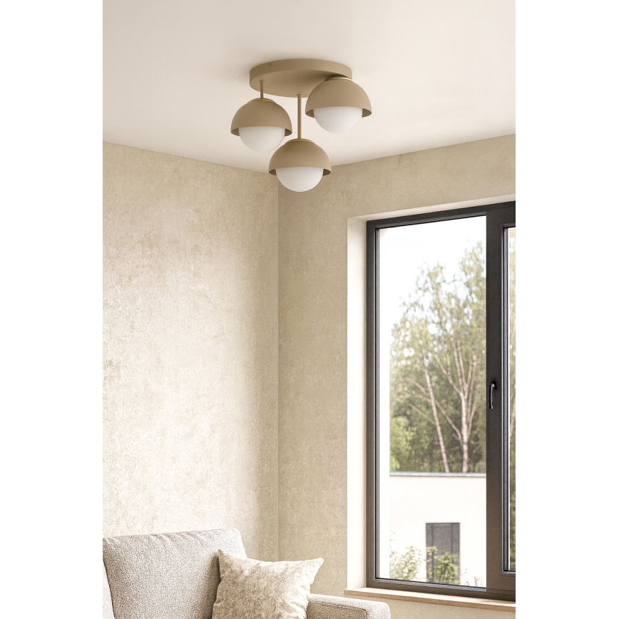 Brilagi - Plafondlampe COSMO 3xE27/60W/230V beige/guld