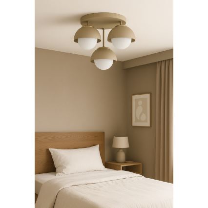 Brilagi - Plafondlampe COSMO 3xE27/60W/230V beige/guld