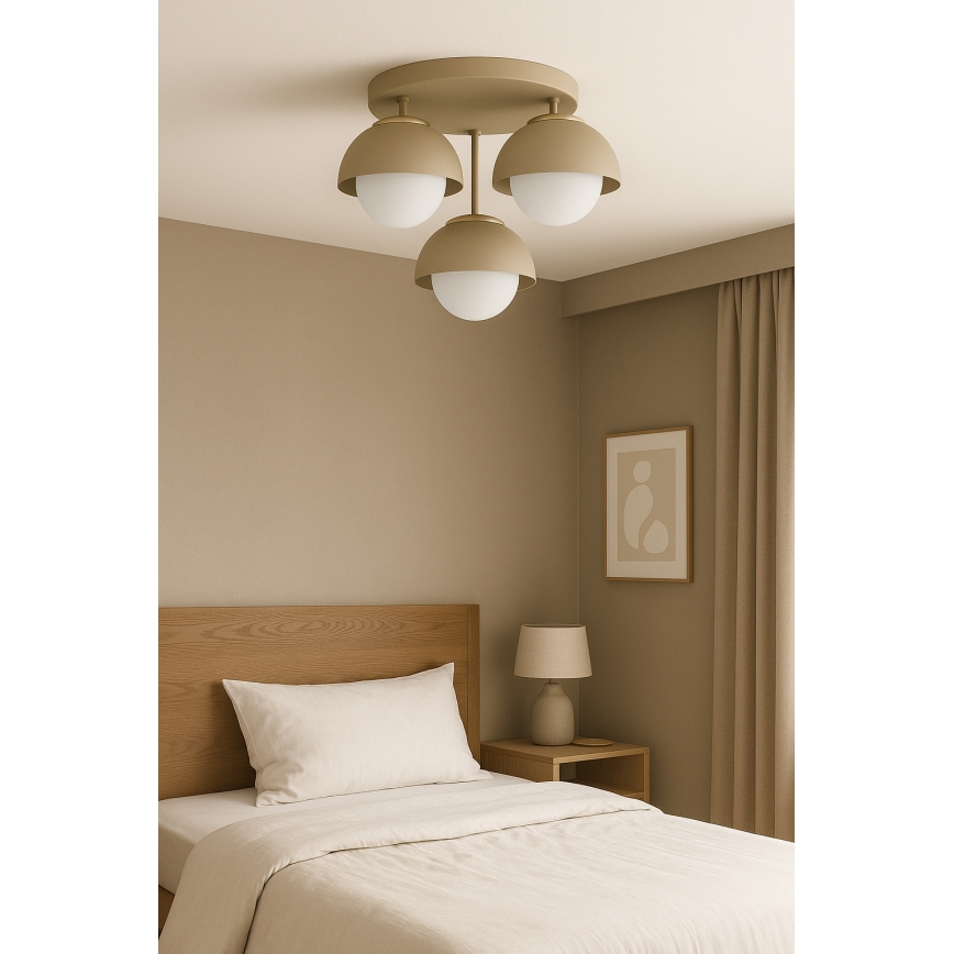 Brilagi - Plafondlampe COSMO 3xE27/60W/230V beige/guld