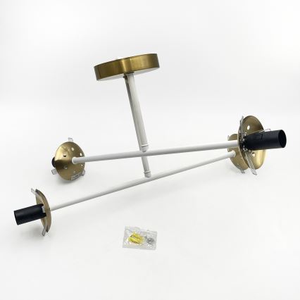 Brilagi - Plafondlampe MALIVA 4xE14/15W/230V guld/hvid