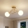 Brilagi - Plafondlampe MILO 2xE27/60W/230V guld