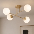 Brilagi - Plafondlampe MILO 4xE27/60W/230V guld