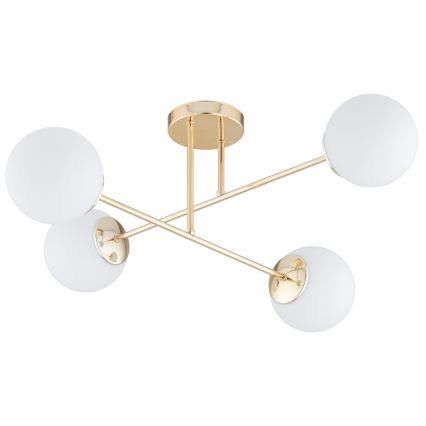 Brilagi - Plafondlampe MILO 4xE27/60W/230V guld