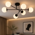 Brilagi - Plafondlampe MILO 6xE27/60W/230V sort