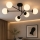 Brilagi - Plafondlampe MILO 6xE27/60W/230V sort