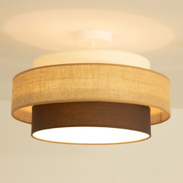 Brilagi - Plafondlampe RESNA 1xE27/60W/230V Ø 40 cm beige/sort