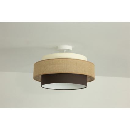 Brilagi - Plafondlampe RESNA 1xE27/60W/230V Ø 40 cm beige/sort