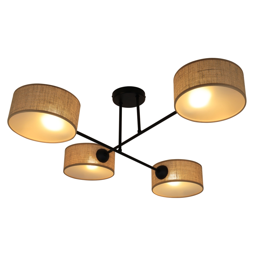 Brilagi - Plafondlampe VIRGO 4xE14/40W/230V beige/sort