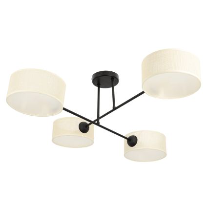 Brilagi - Plafondlampe VIRGO 4xE14/40W/230V creme/sort