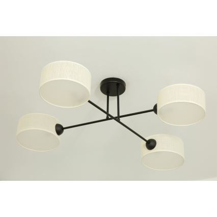Brilagi - Plafondlampe VIRGO 4xE14/40W/230V creme/sort