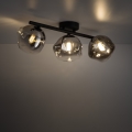 Brilagi - Plafondlampe VULCANO 3xG9/8W/230V sort/røgfarvet