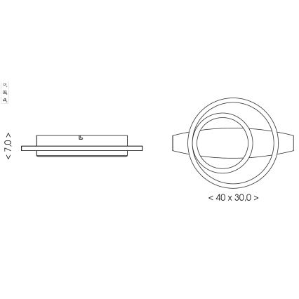Brilagi - PLANK LED loftlampe 28W/230V 4000K 30x40 cm træ