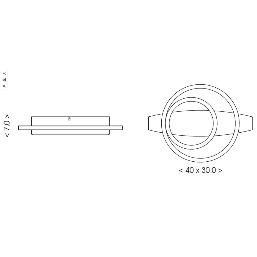 Brilagi - PLANK LED loftlampe 28W/230V 4000K 30x40 cm træ
