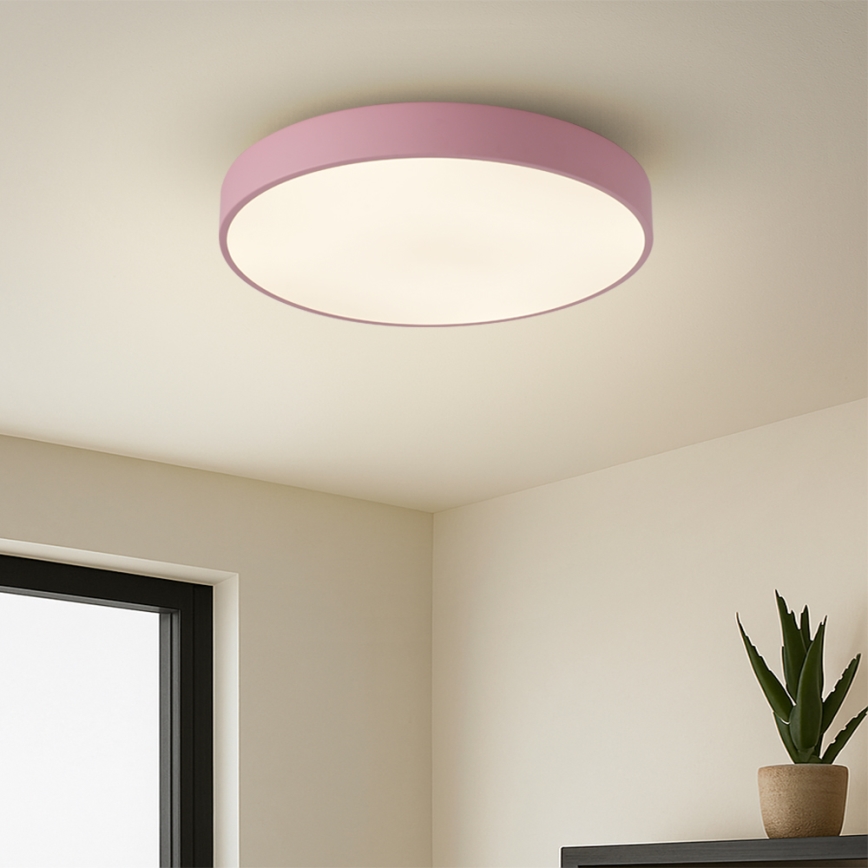 Brilagi - LED loftlampe POOL LED/48W/230V 3000/4000/6000K Ø 40 cm lyserød