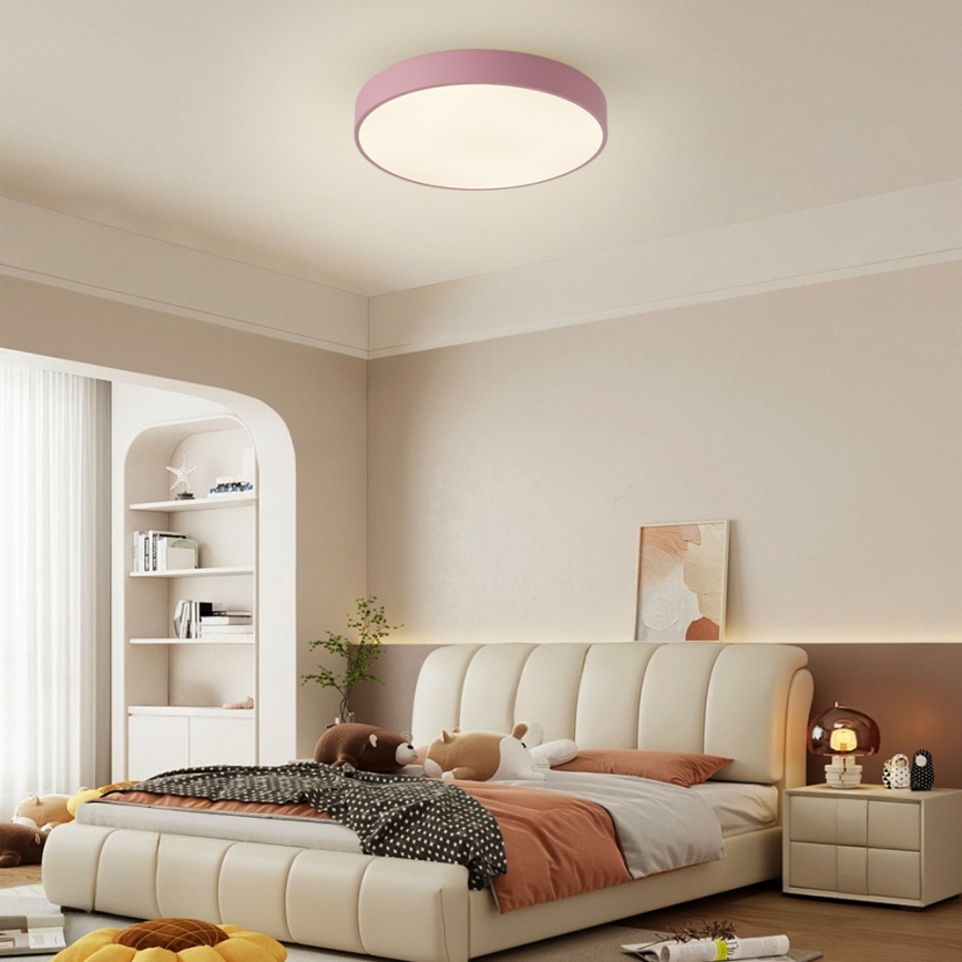 Brilagi - LED loftlampe POOL LED/48W/230V 3000/4000/6000K Ø 40 cm lyserød