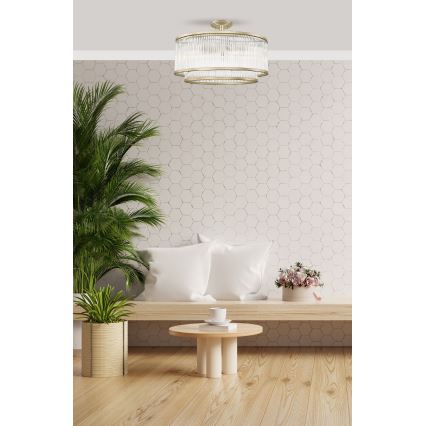 Brilagi - RAMOS loftmonteret lysekrone 6xE14/60W/230V, guld
