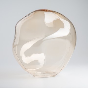 BRILAGI - Reserveglas til lysekrone, væg- og loftlampe VULCANO E27 pr. 25 cm røgfarvet beige