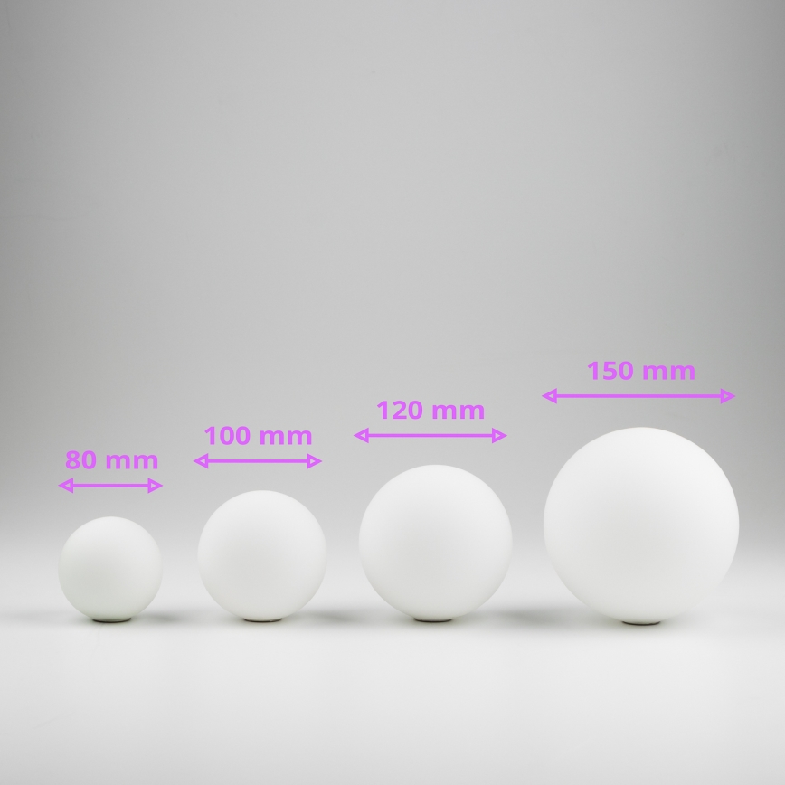 Brilagi - Reserveglas til pendel, væglampe og lampe MISTEL, MILLA diameter 10 cm hvid