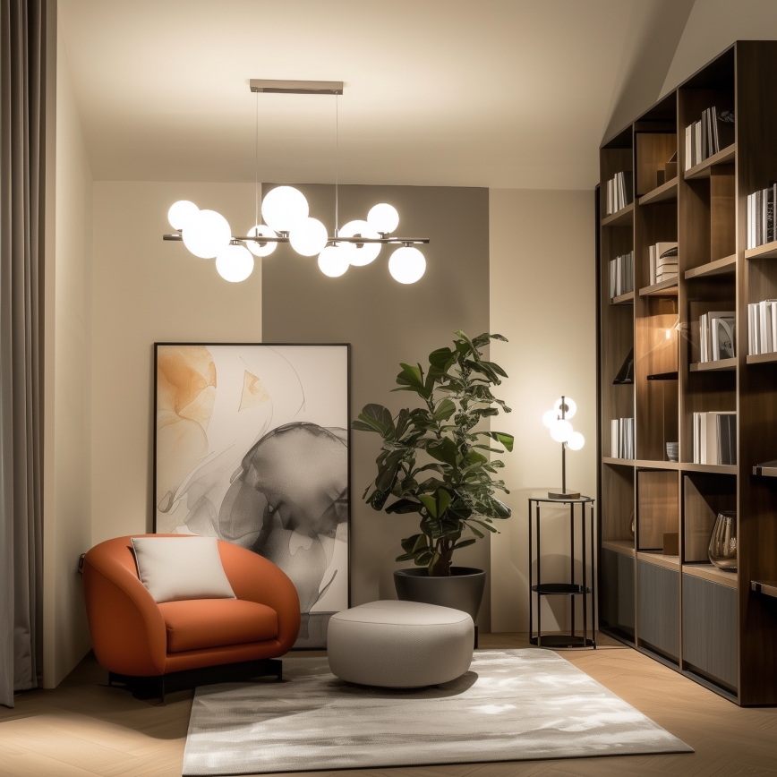 Brilagi - Reserveglas til pendel, væglampe og lampe MISTEL, MILLA diameter 12 cm hvid