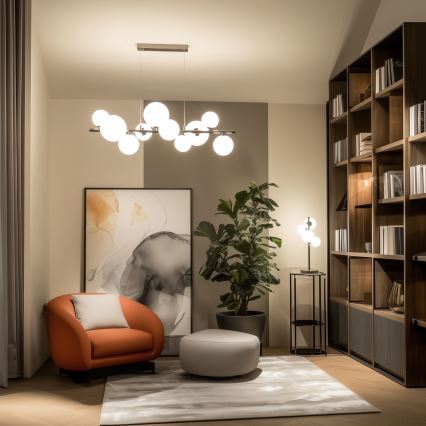 Brilagi - Reserveglas til pendel, væglampe og lampe MISTEL, MILLA diameter 15 cm hvid