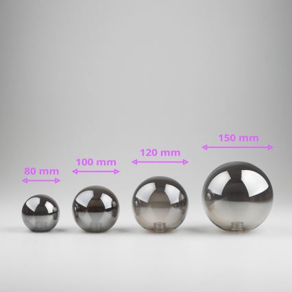 Brilagi - Reserveglas til pendel, væglampe og lampe MISTEL, MILLA diameter 15 cm røget