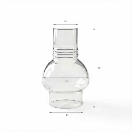 Brilagi - Reserveglas til petroleumslampe MERLIN