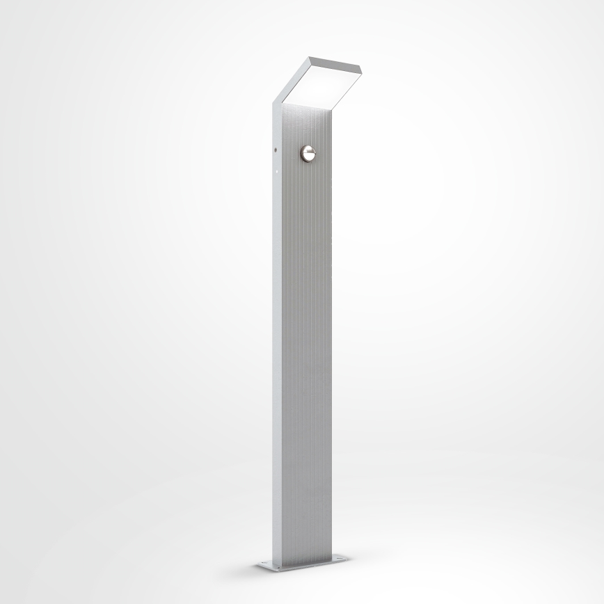 Brilagi - LED-udendørslampe med sensor RIANO LED/8W/230V sølvfarvet IP65