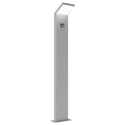 Brilagi - LED-udendørslampe med sensor RIANO LED/8W/230V sølvfarvet IP65