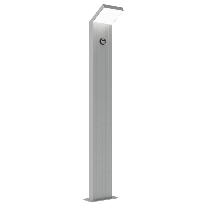 Brilagi - LED-udendørslampe med sensor RIANO LED/8W/230V sølvfarvet IP65