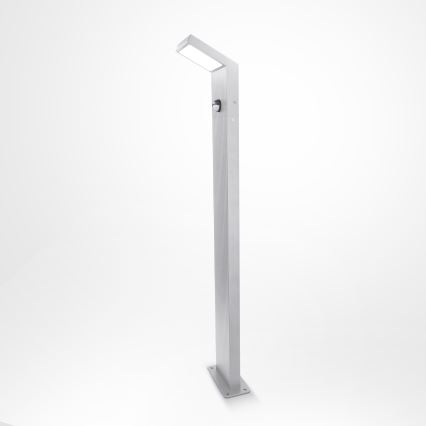Brilagi - LED-udendørslampe med sensor RIANO LED/8W/230V sølvfarvet IP65
