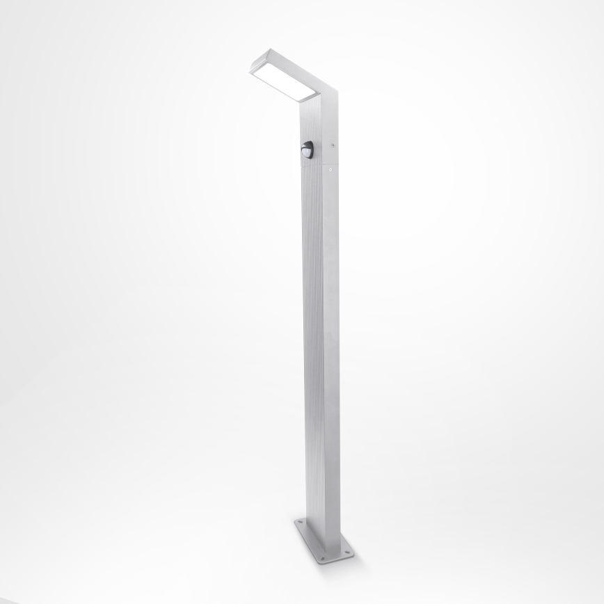 Brilagi - LED-udendørslampe med sensor RIANO LED/8W/230V sølvfarvet IP65