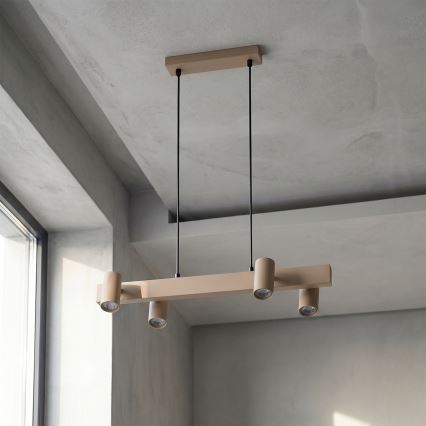 BRILAGI - SELE pendel med wire 4xGU10/30W/230V beige