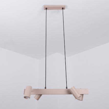 BRILAGI - SELE pendel med wire 4xGU10/30W/230V beige
