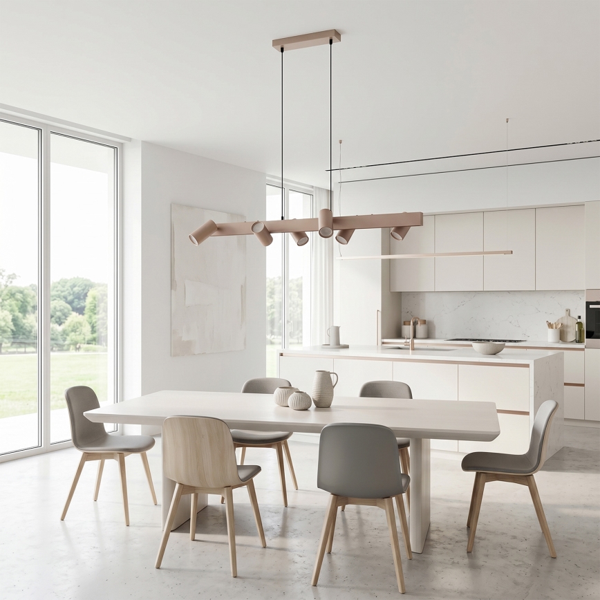 BRILAGI - SELE pendel med wireophæng 6xGU10/30W/230V beige