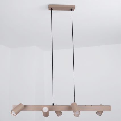 BRILAGI - SELE pendel med wireophæng 6xGU10/30W/230V beige