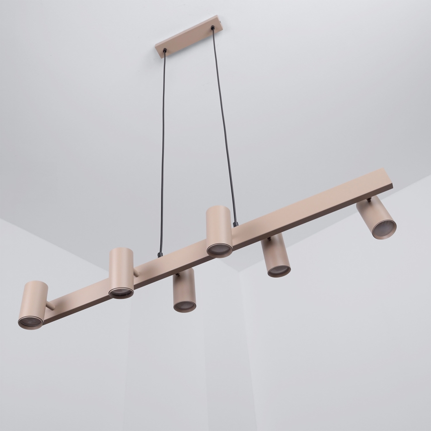 BRILAGI - SELE pendel med wireophæng 6xGU10/30W/230V beige
