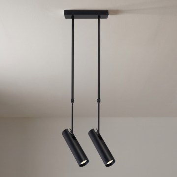 Brilagi - SELE stangpendel 2xGU10/30W/230V sort