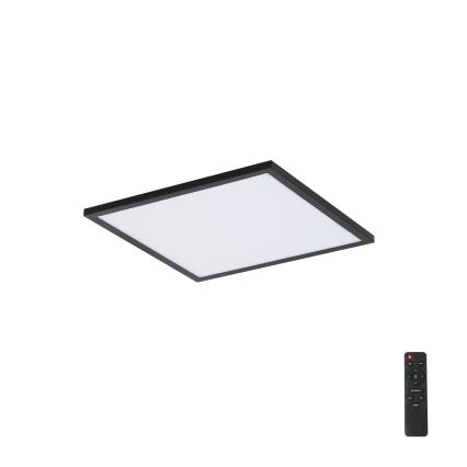 Brilagi - LED-dæmpbar loftlampe SLIMFRAME LED/25W/230V 30x30 cm 3000-6000K sort + fjernbetjening