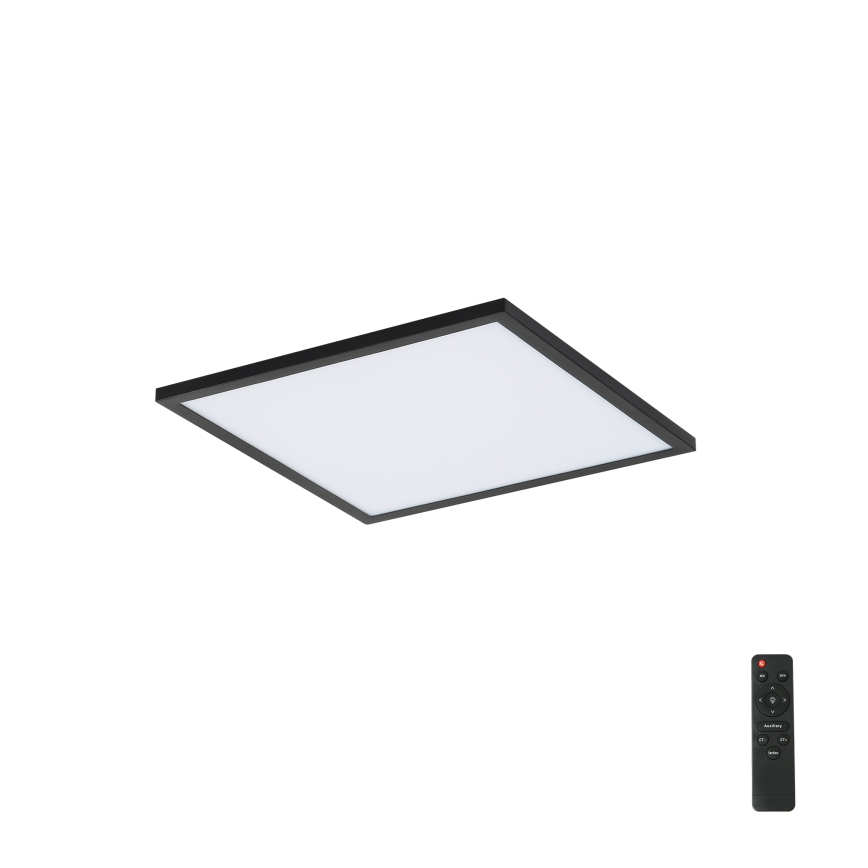 Brilagi - LED-dæmpbar loftlampe SLIMFRAME LED/25W/230V 30x30 cm 3000-6000K sort + fjernbetjening