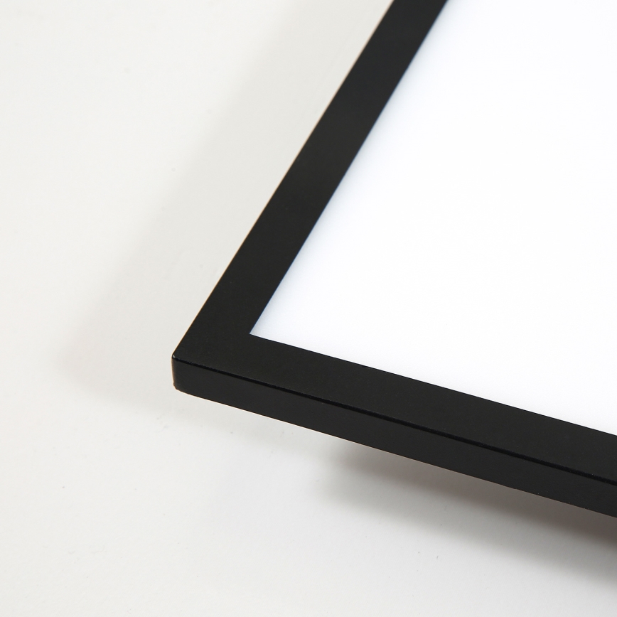 Brilagi - LED-dæmpbar loftlampe SLIMFRAME LED/25W/230V 30x30 cm 3000-6000K sort + fjernbetjening