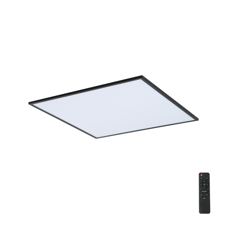 Brilagi - LED dæmpbar loftlampe SLIMFRAME LED/58W/230V 60x60 cm 3000-6000K sort + fjernbetjening