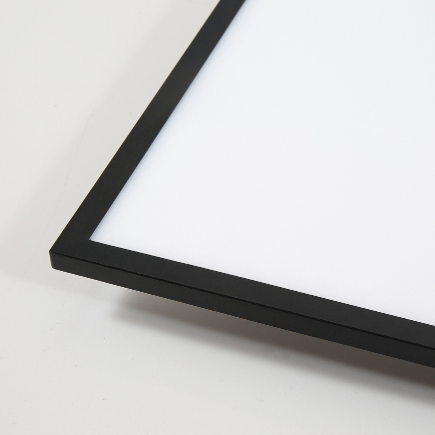 Brilagi - LED dæmpbar loftlampe SLIMFRAME LED/58W/230V 60x60 cm 3000-6000K sort + fjernbetjening