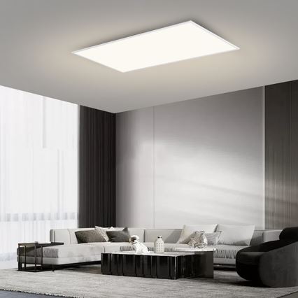 Brilagi - LED Dæmpbar loftlampe SLIMFRAME LED/80W/230V 120x60 cm 3000-6000K hvid + fjernbetjening