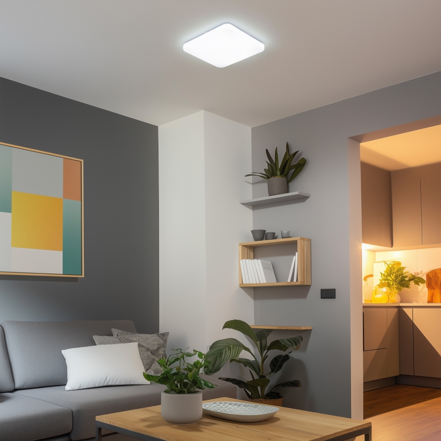Brilagi - SMART dæmpbar LED-loftlampe LED/28W/230V 43x43 cm 2700-6500K Wi-Fi Tuya + fjernbetjening