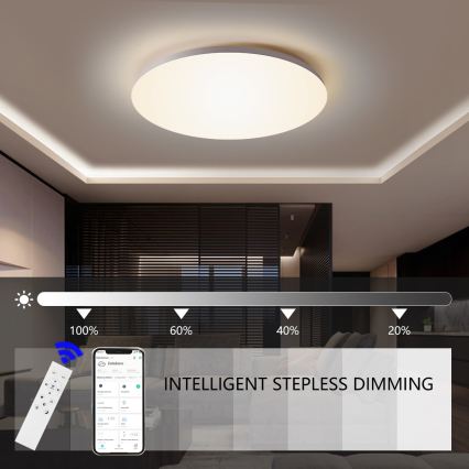 Brilagi - SMART dæmpbar LED-loftlampe 36W/230V Ø 48 cm 3000-6000K Wi-Fi Tuya Beacon + fjernbetjening