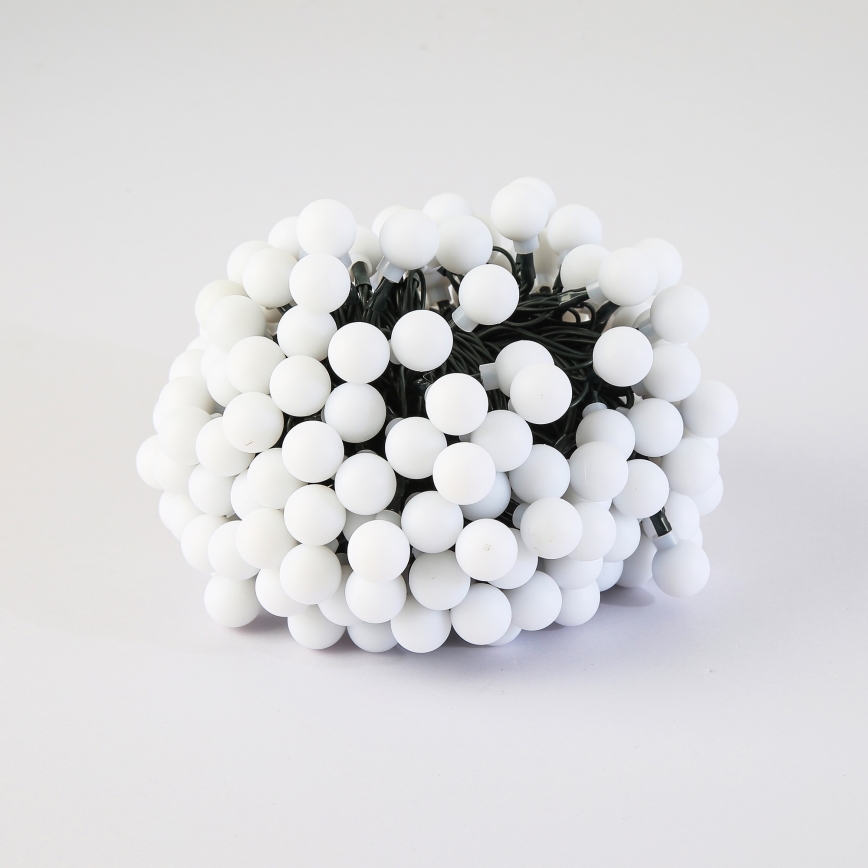 Brilagi - Soldrevet LED lyskæde BUBBLE 200xLED/8 funktioner 20 m IP65 varm hvid