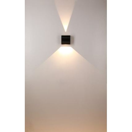 Brilagi - Soldrevet LED væglampe BLOCK LED/2W/3,7V IP44